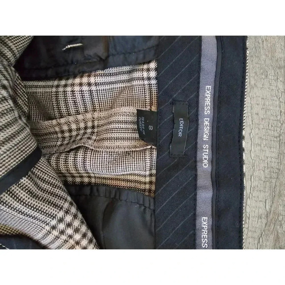 Express Editor Skirt 8 Plaid - Picture 3 of 5